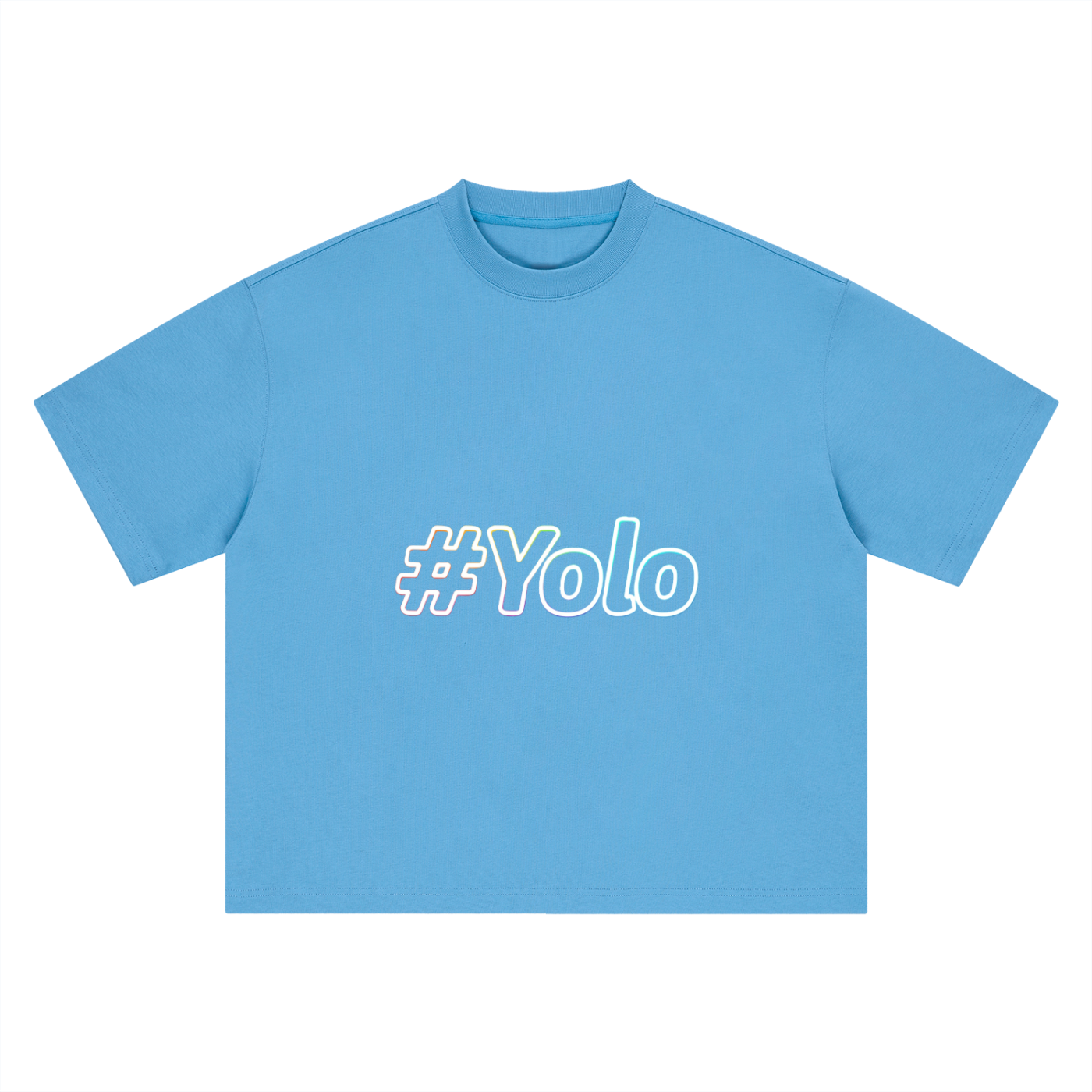 Hashtag Collection — #Yolo Boxy Oversized Tee