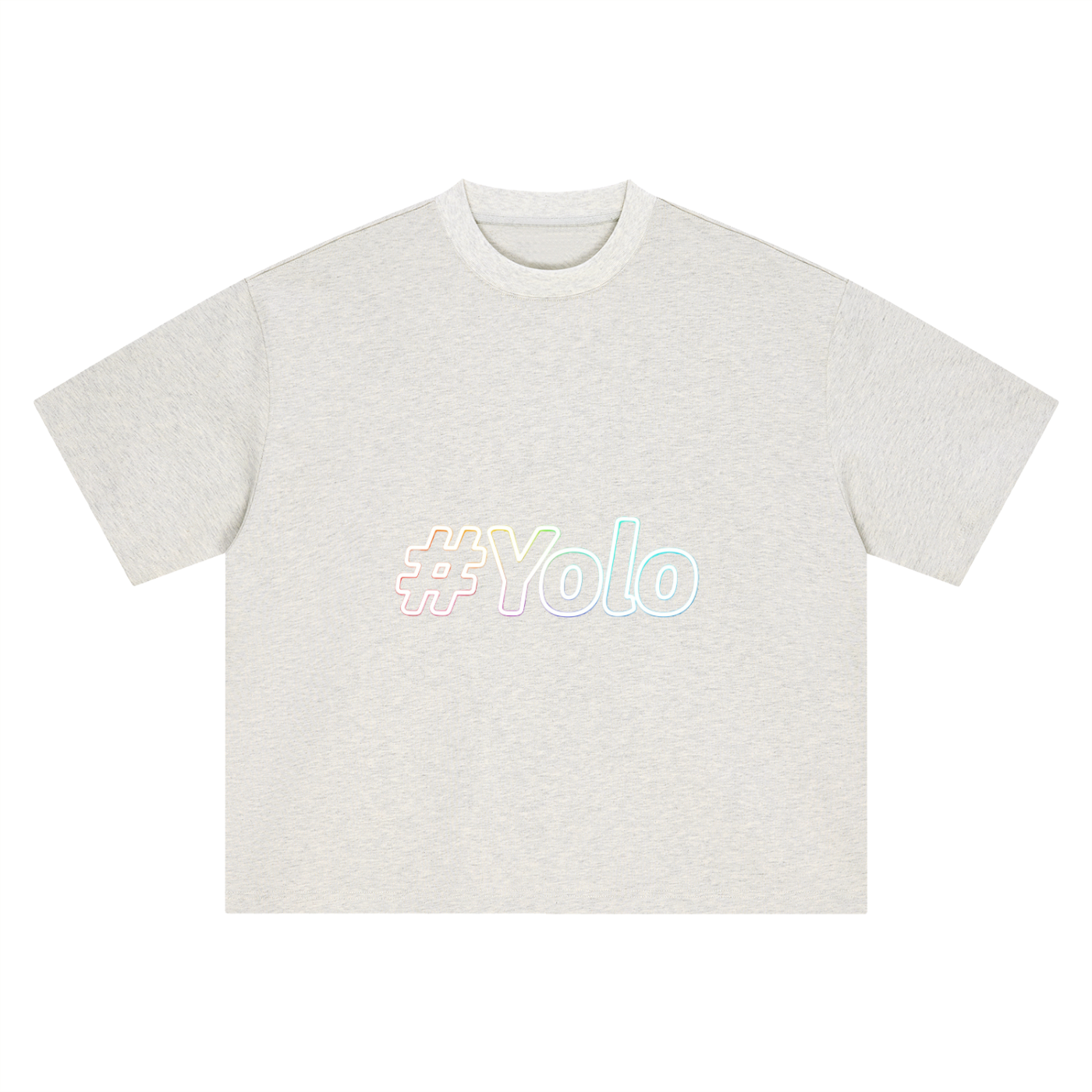 Hashtag Collection — #Yolo Boxy Oversized Tee