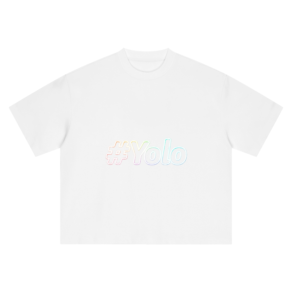 Hashtag Collection — #Yolo Boxy Oversized Tee
