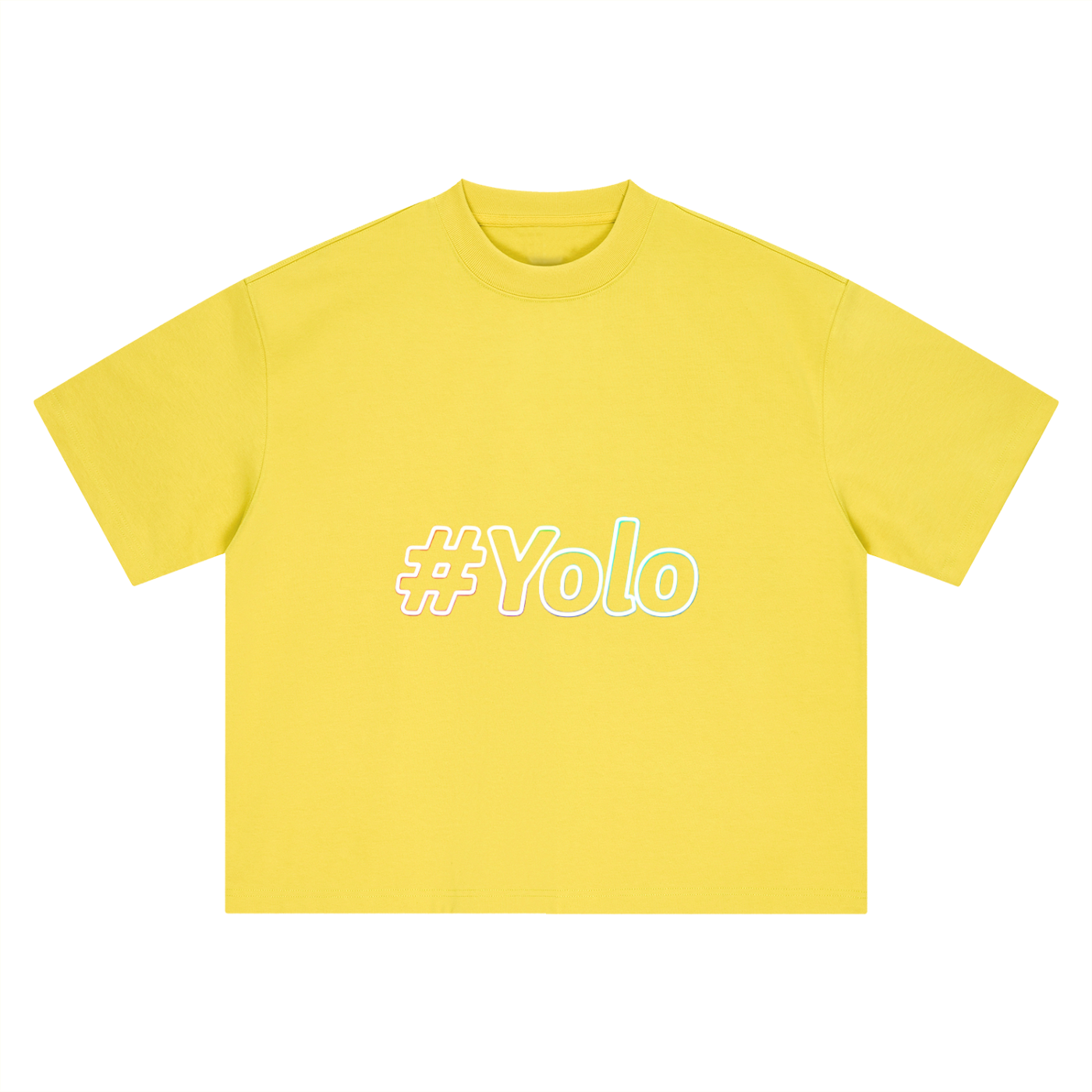 Hashtag Collection — #Yolo Boxy Oversized Tee