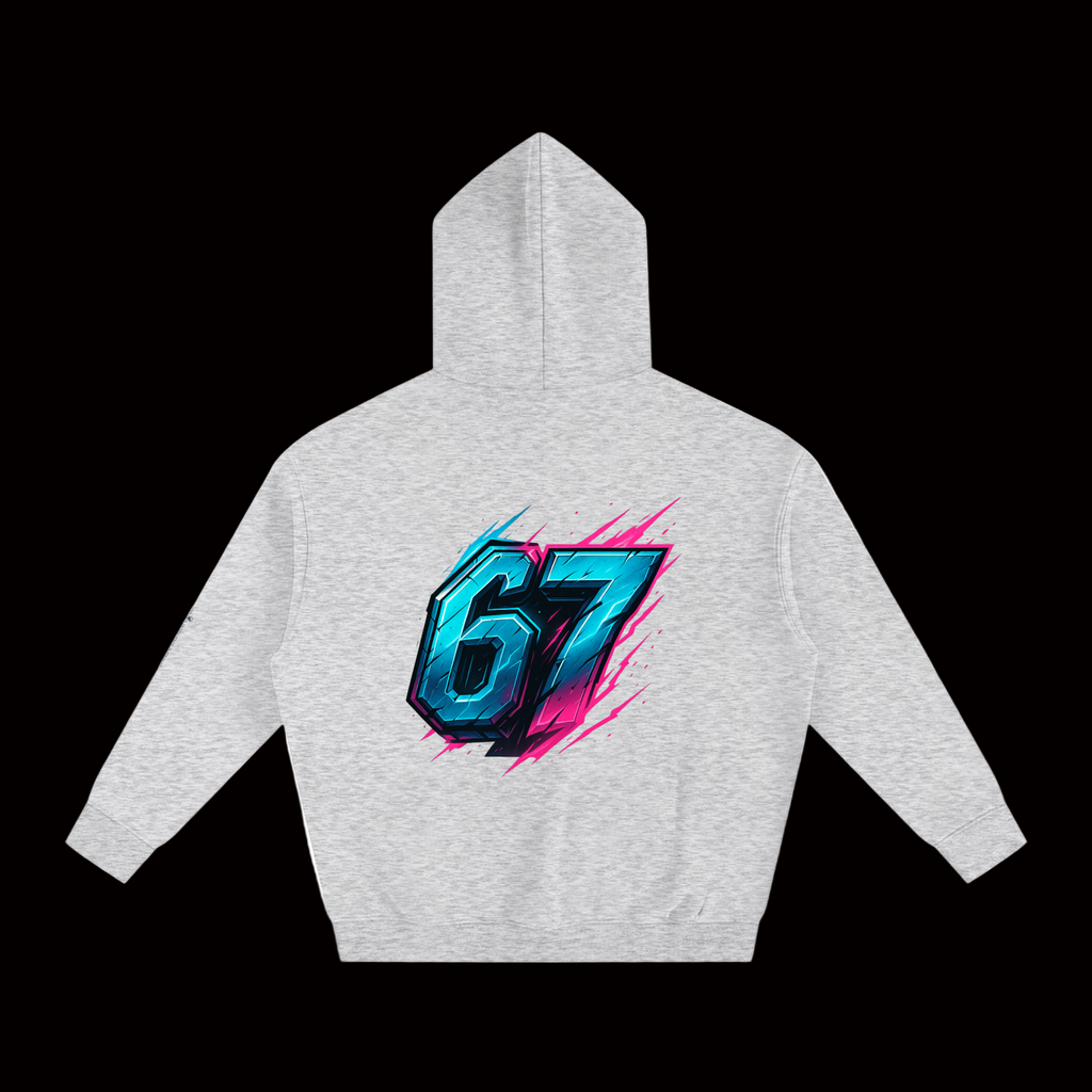 SixSeven Oversized Fleece Hoodie – [Cyber Sixseven]