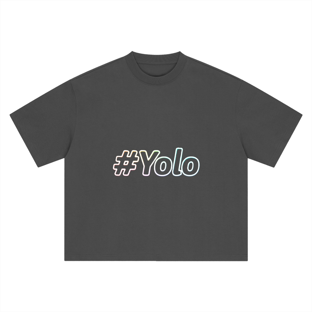 Hashtag Collection — #Yolo Boxy Oversized Tee